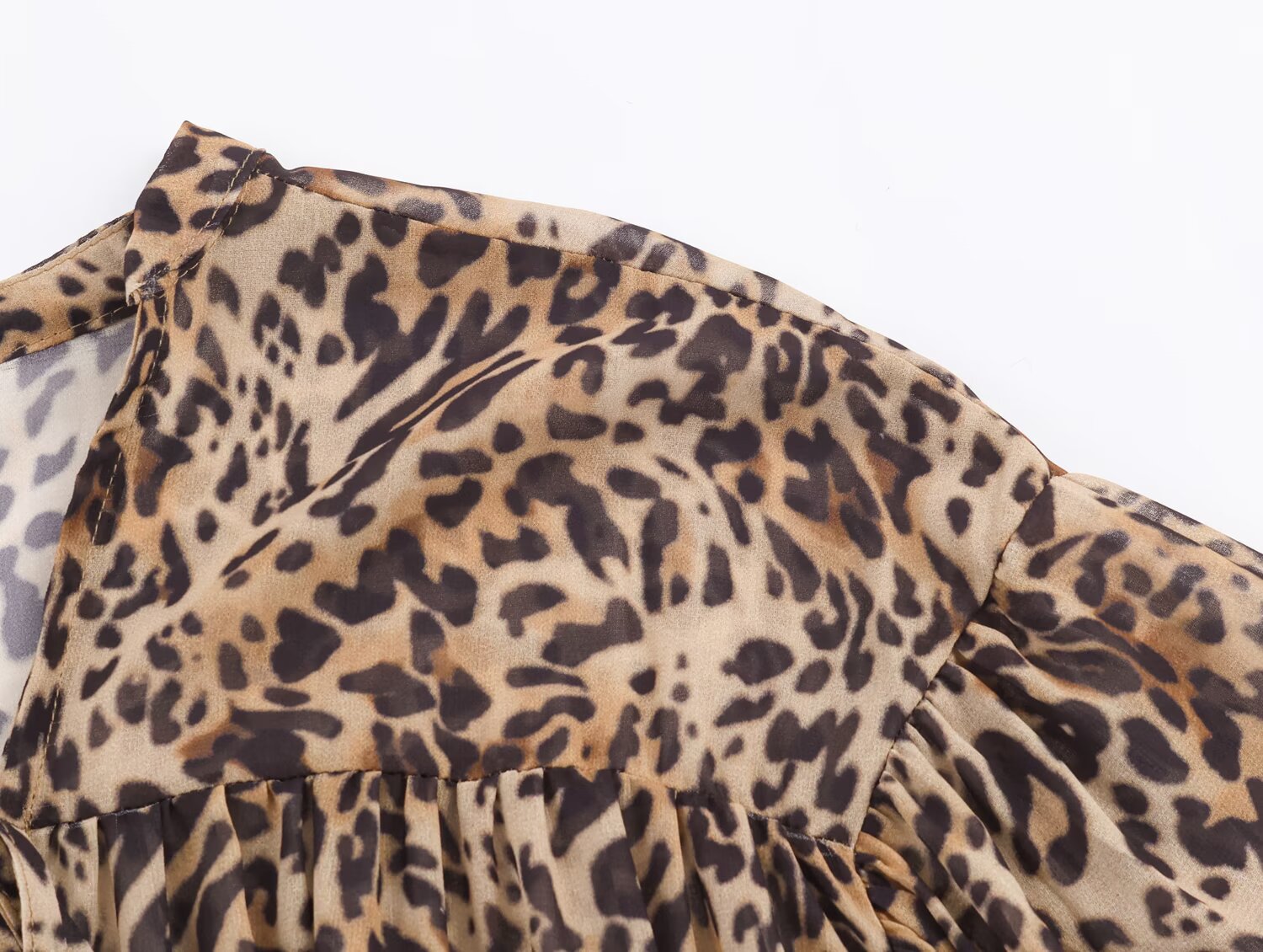 Women Clothing Animal Print Laminated Decoration Dress by Ragazza