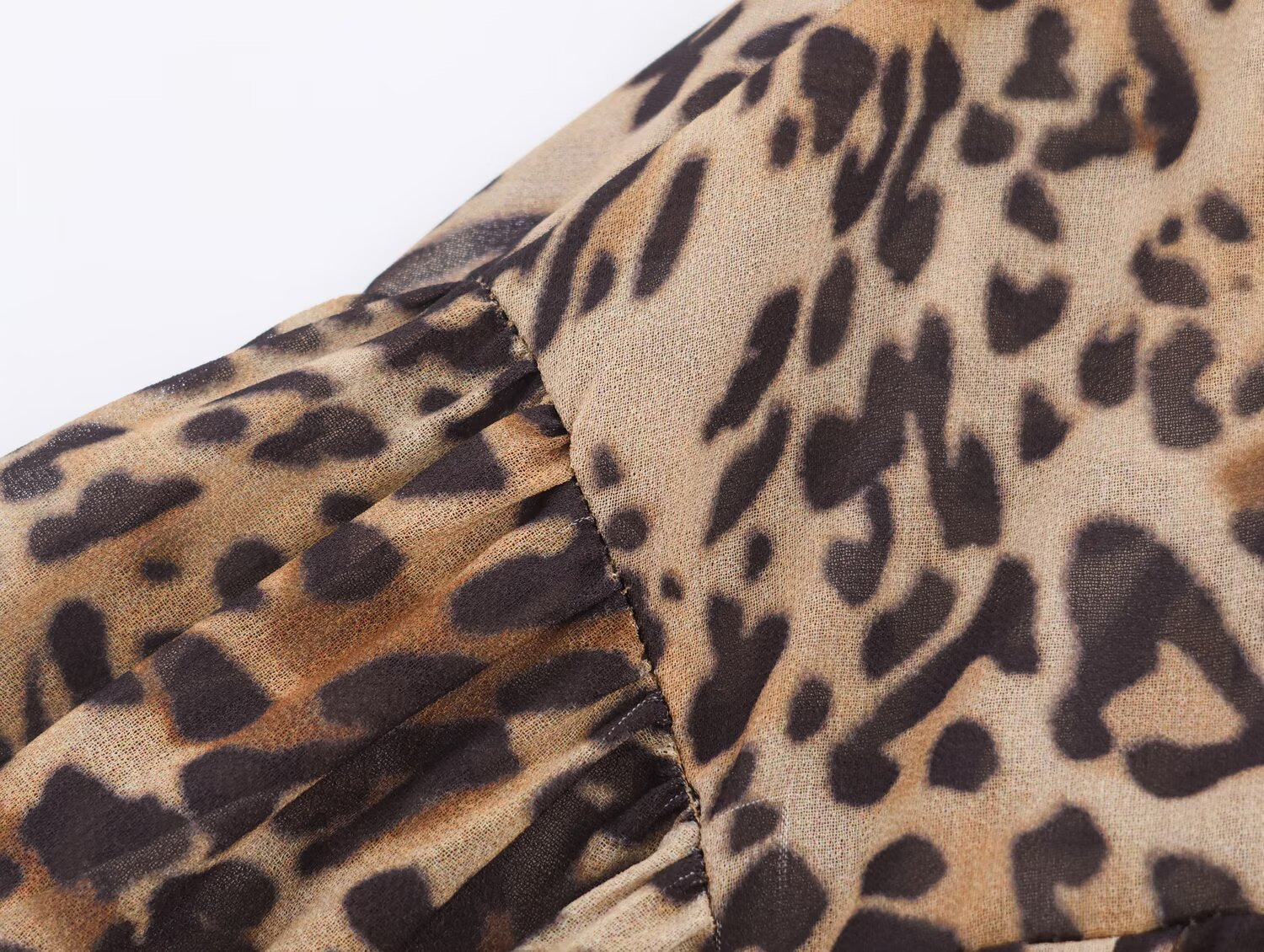 Women Clothing Animal Print Laminated Decoration Dress by Ragazza
