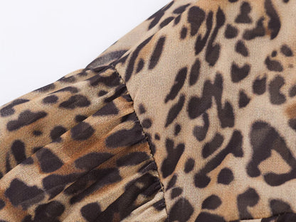 Women Clothing Animal Print Laminated Decoration Dress by Ragazza