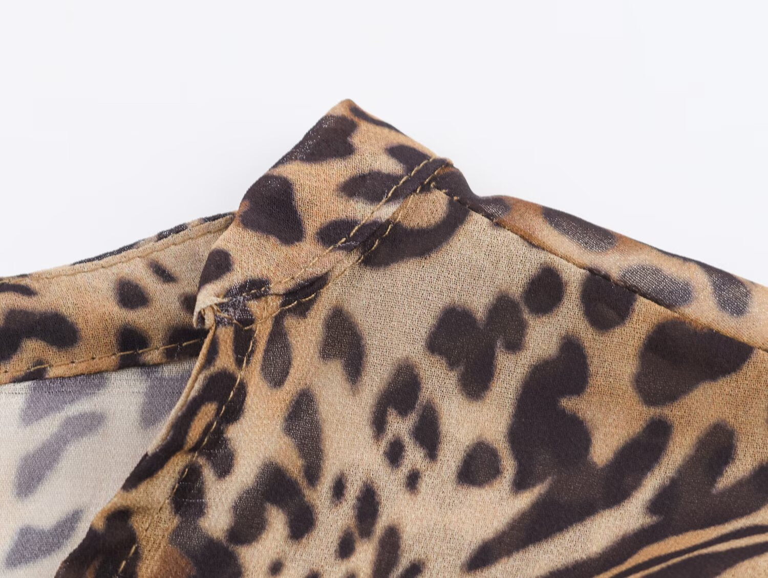 Women Clothing Animal Print Laminated Decoration Dress by Ragazza