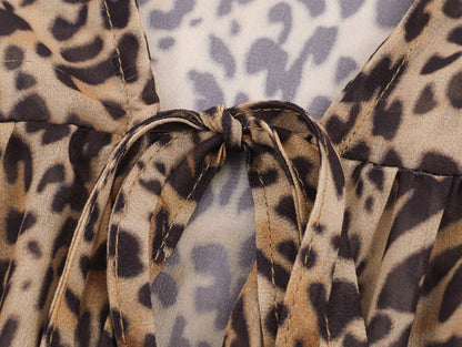 Women Clothing Animal Print Laminated Decoration Dress by Ragazza