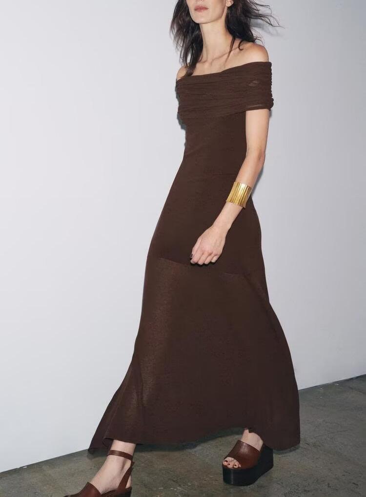 Summer Sense Cold Shoulder Knitted Dress by Ragazza