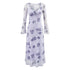 Winter Young Elegant Formal Dress Retro Printed Square Collar Slim Dress by Ragazza