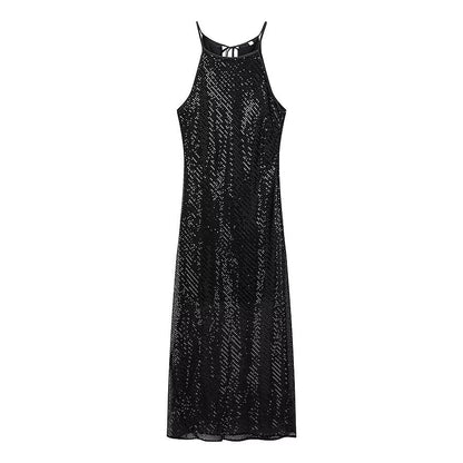 Women Clothing Winter Sexy Design Sequined Slim Dress by Ragazza