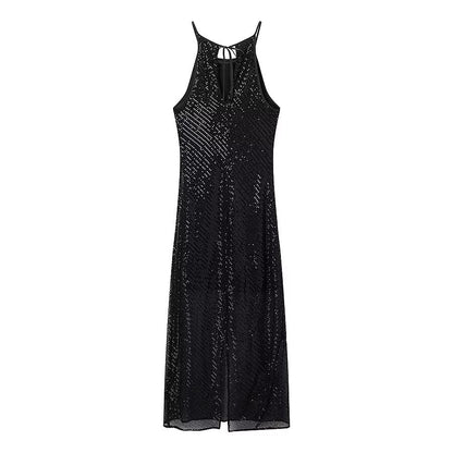 Women Clothing Winter Sexy Design Sequined Slim Dress by Ragazza