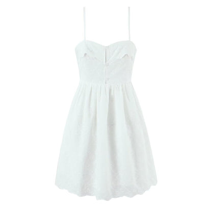 Spring Button Hollow Out Cutout out Camisole Floral Dress by Ragazza