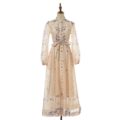 Women Printed Diamond Long Dress Two Piece Sets by Ragazza