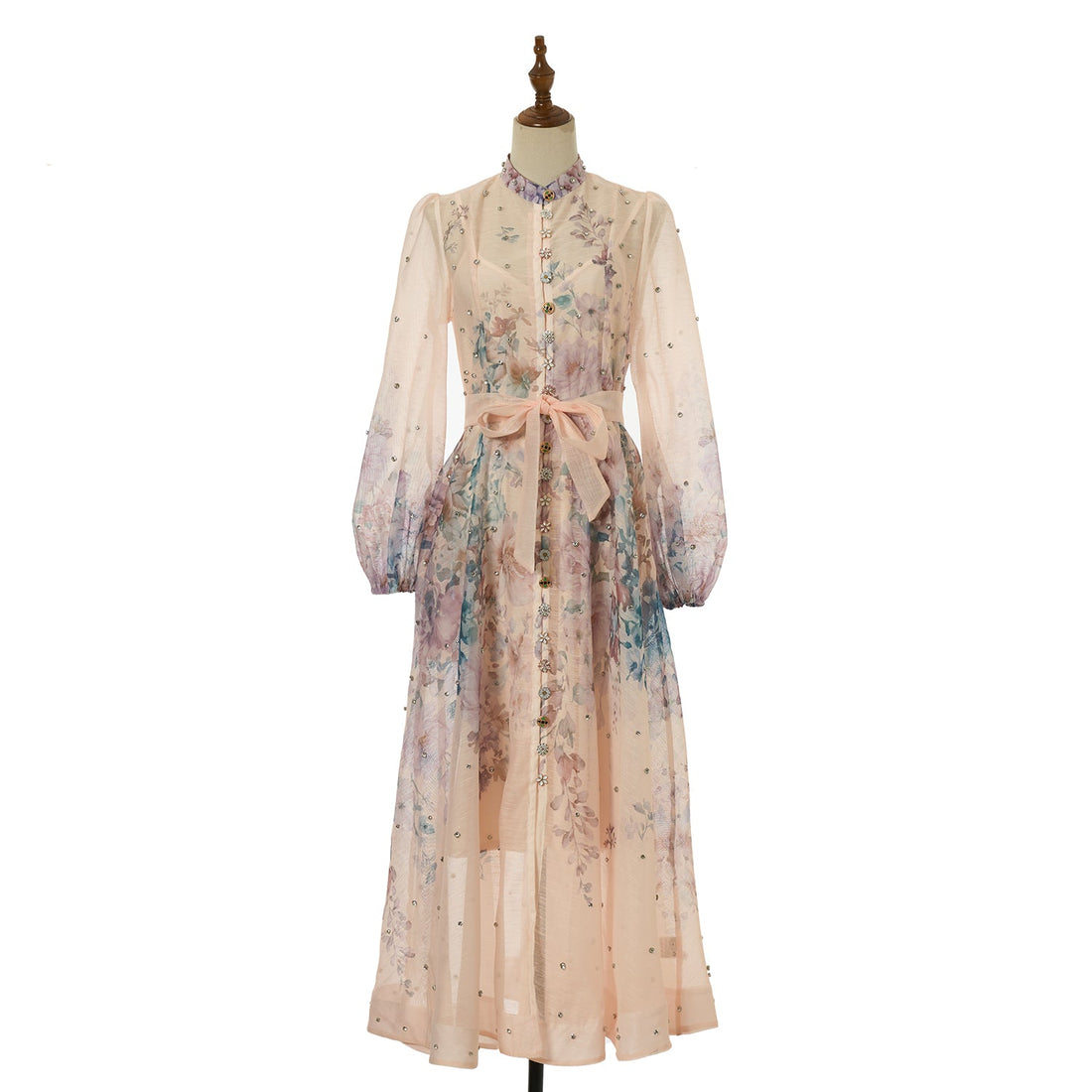 Women Printed Diamond Long Dress Two Piece Sets by Ragazza