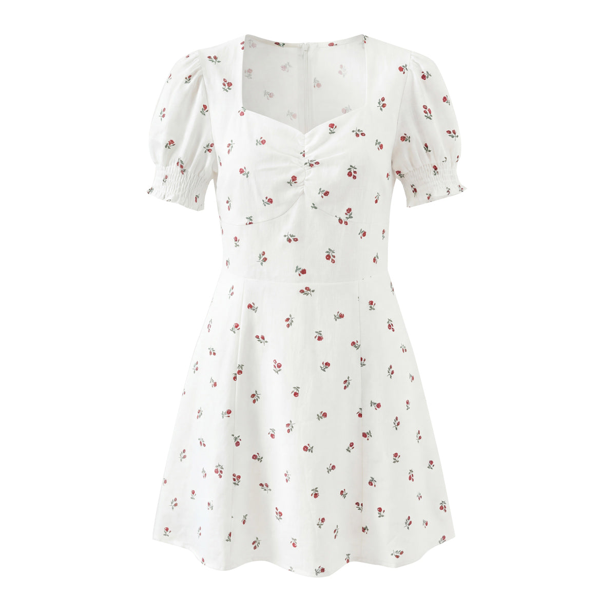 Autumn Women Clothing Waist Controlled Fashionable Sweet Puff Sleeve Dress Women by Ragazza