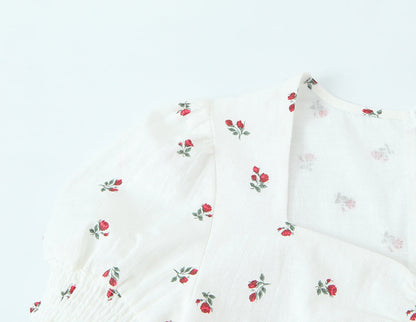 Autumn Women Clothing Waist Controlled Fashionable Sweet Puff Sleeve Dress Women by Ragazza