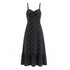 Spring French Floral Printed Waist Controlled Slimming All Matching Long Strap Dress by Ragazza