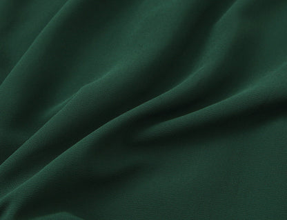 French Waist Tight Green Suspenders Dress for Women Slim Fit Ruffled Retro Slim Fit Holiday Chiffon Maxi Dress by Ragazza