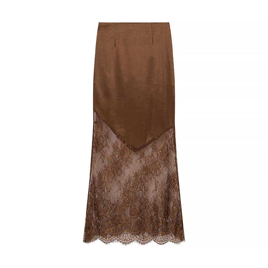 Women Clothing Top Product Sexy Lace Stitching Midi Dress by Ragazza