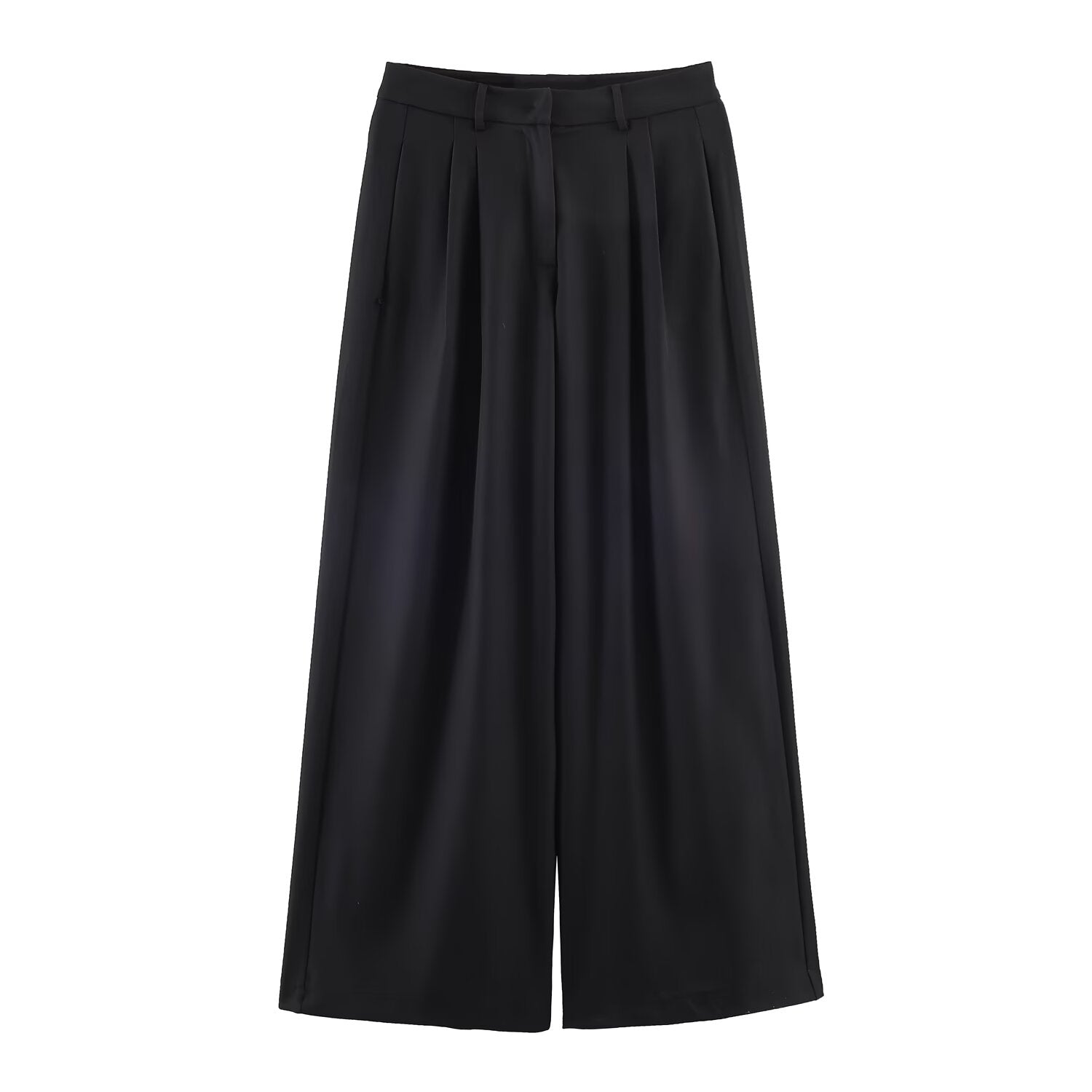 Autumn Winter Stand up Collar Blazer Mid Waist Wide Leg Trousers by Ragazza