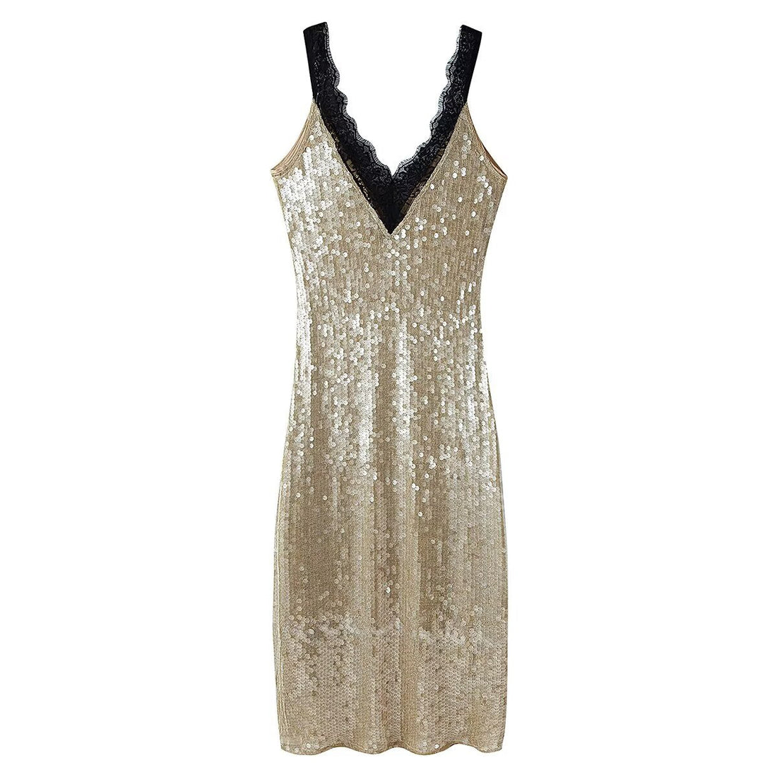 Women Clothing Top Beads Decoration Lace Dress by Ragazza