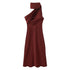 Women Clothing Summer Elegant Slimming Asymmetric Scarf Midi Dress by Ragazza