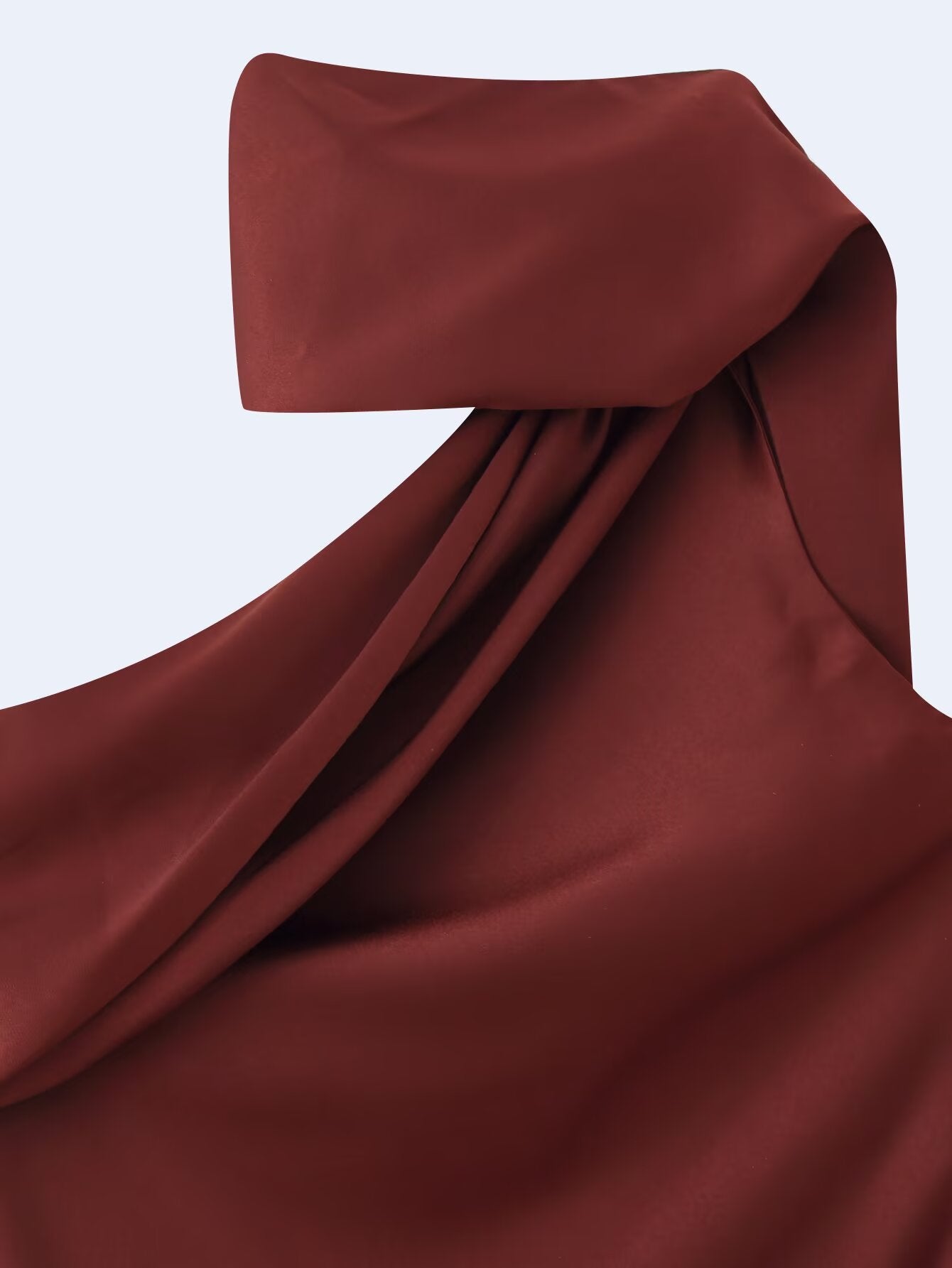 Women Clothing Summer Elegant Slimming Asymmetric Scarf Midi Dress by Ragazza