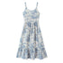 Floral Swallow Print Slim Fit Slimming Large Cami Dress for Women Spring by Ragazza