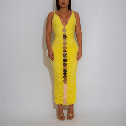 Women Clothing Sleeveless Sling Sheath Sexy Dress Fashionable Sleeveless Maxi Dress by Ragazza