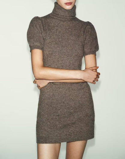 Women Clothing Spring Fashionable Knitted Mini Dress by Ragazza