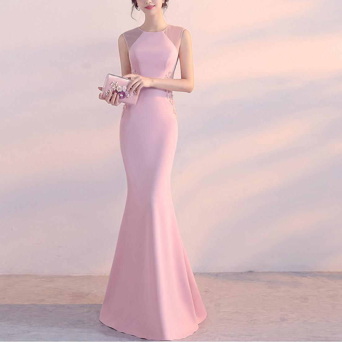 Evening Dress Women Cocktail Host Slim Fit Elegant Five Colors Party Dress Maxi Dress by Ragazza