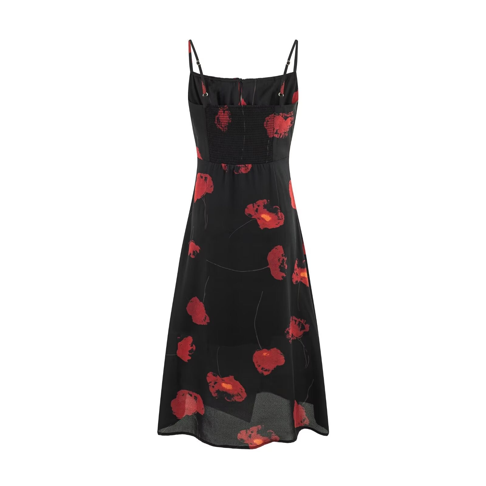 Summer Sweet Seaside Vacation Waist Slimming Printing Slip Dress by Ragazza