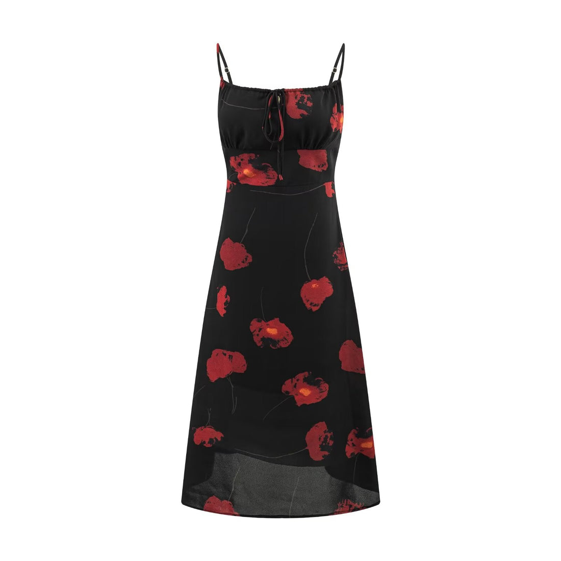 Summer Sweet Seaside Vacation Waist Slimming Printing Slip Dress by Ragazza