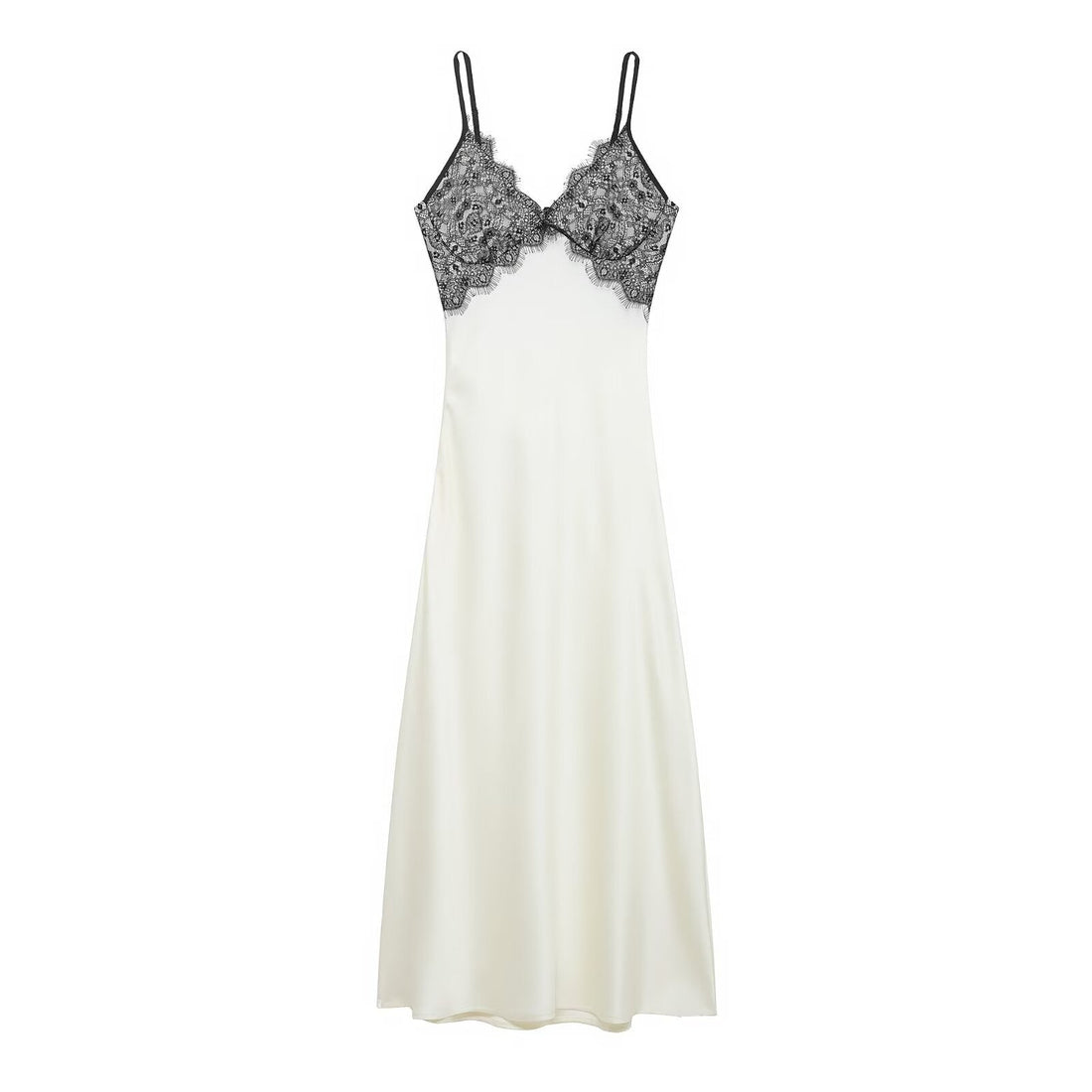 Women Clothing Fashionable V neck Lace Sense Backless Dress Midi Dress by Ragazza