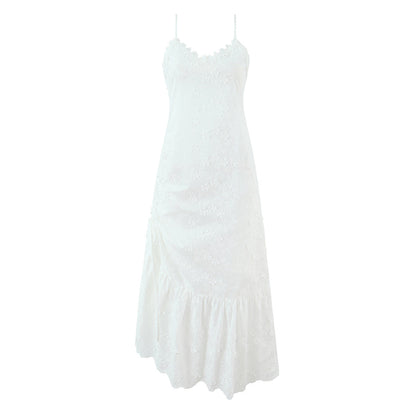 Women Clothing Exquisite Embroidered Floral Strap Dress by Ragazza