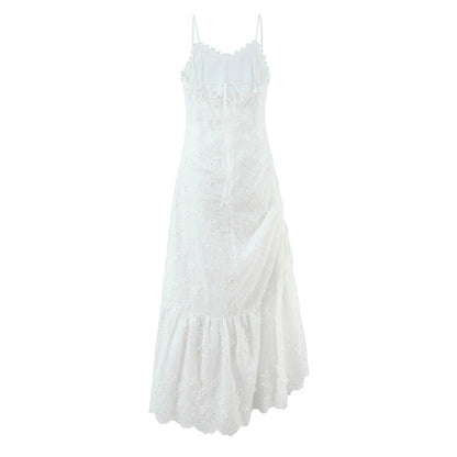 Women Clothing Exquisite Embroidered Floral Strap Dress by Ragazza