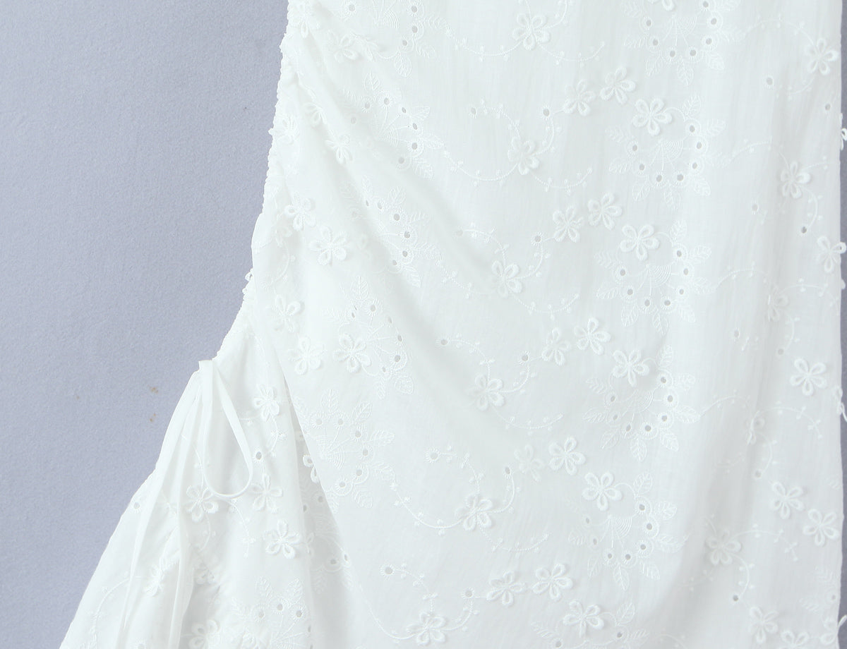 Women Clothing Exquisite Embroidered Floral Strap Dress by Ragazza