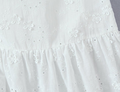 Women Clothing Exquisite Embroidered Floral Strap Dress by Ragazza