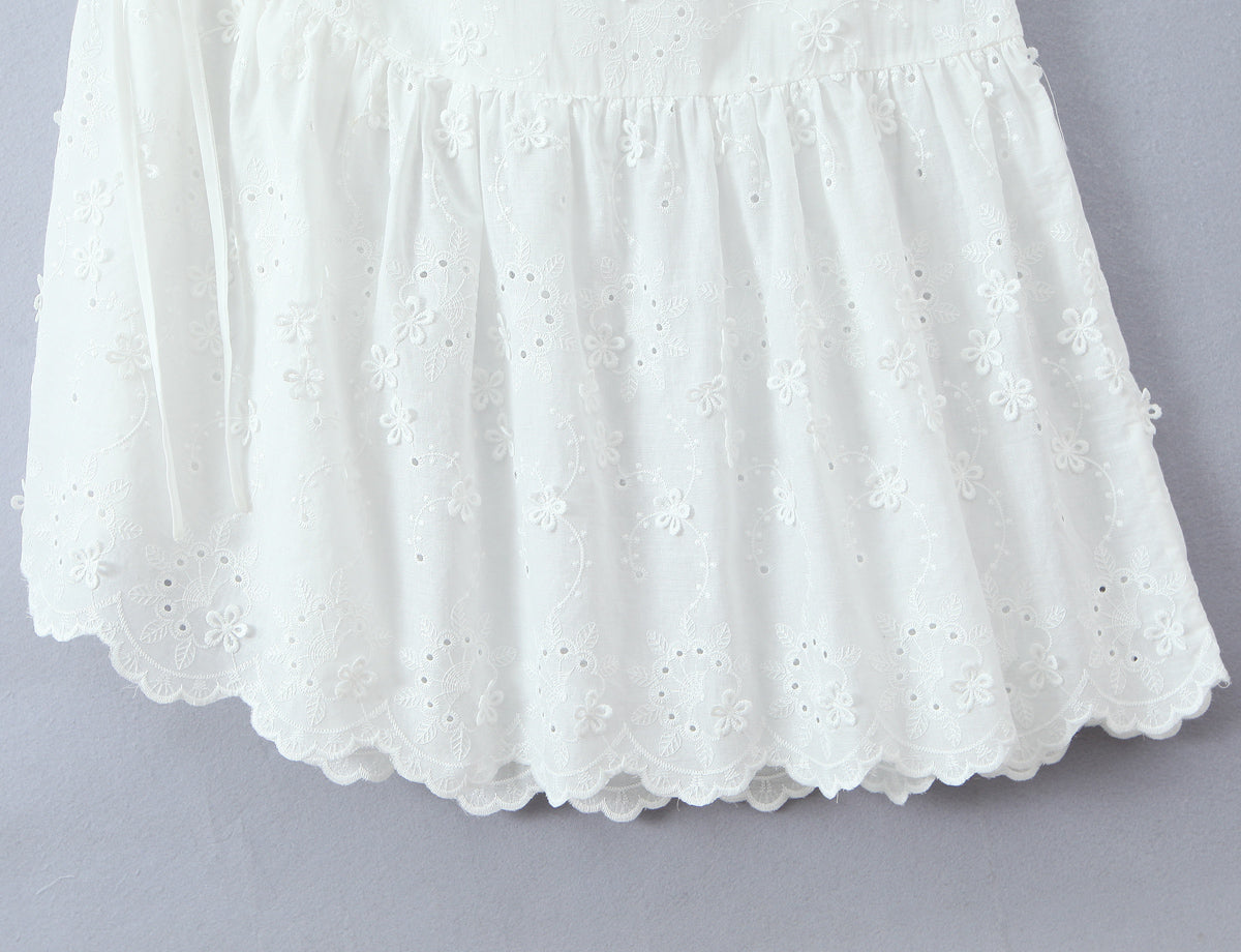 Women Clothing Exquisite Embroidered Floral Strap Dress by Ragazza