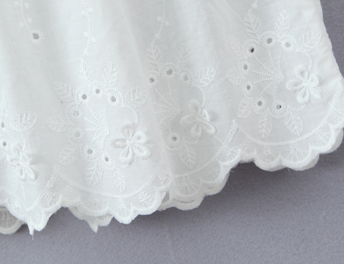 Women Clothing Exquisite Embroidered Floral Strap Dress by Ragazza