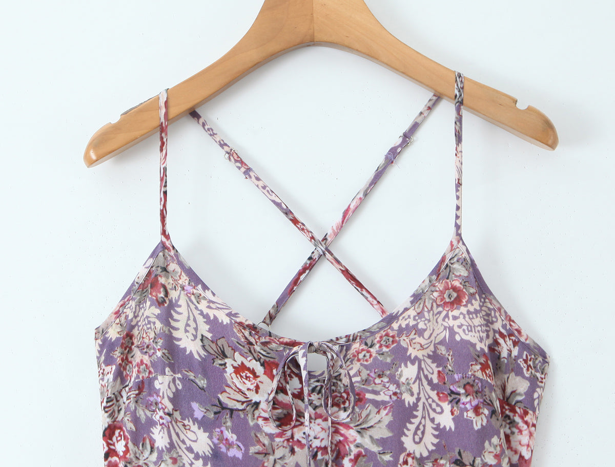 Women Summer All Match Casual Slim Fitting Patchwork Strap Dress by Ragazza