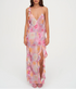 Women Clothing Spring Vacation Romantic Ruffled Irregular Asymmetric Backless Mop Dress by Ragazza