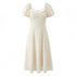 Women Floral Lace up Short Sleeve Dress Spring Summer Sexy Backless Slim Fit Maxi Dress by Ragazza