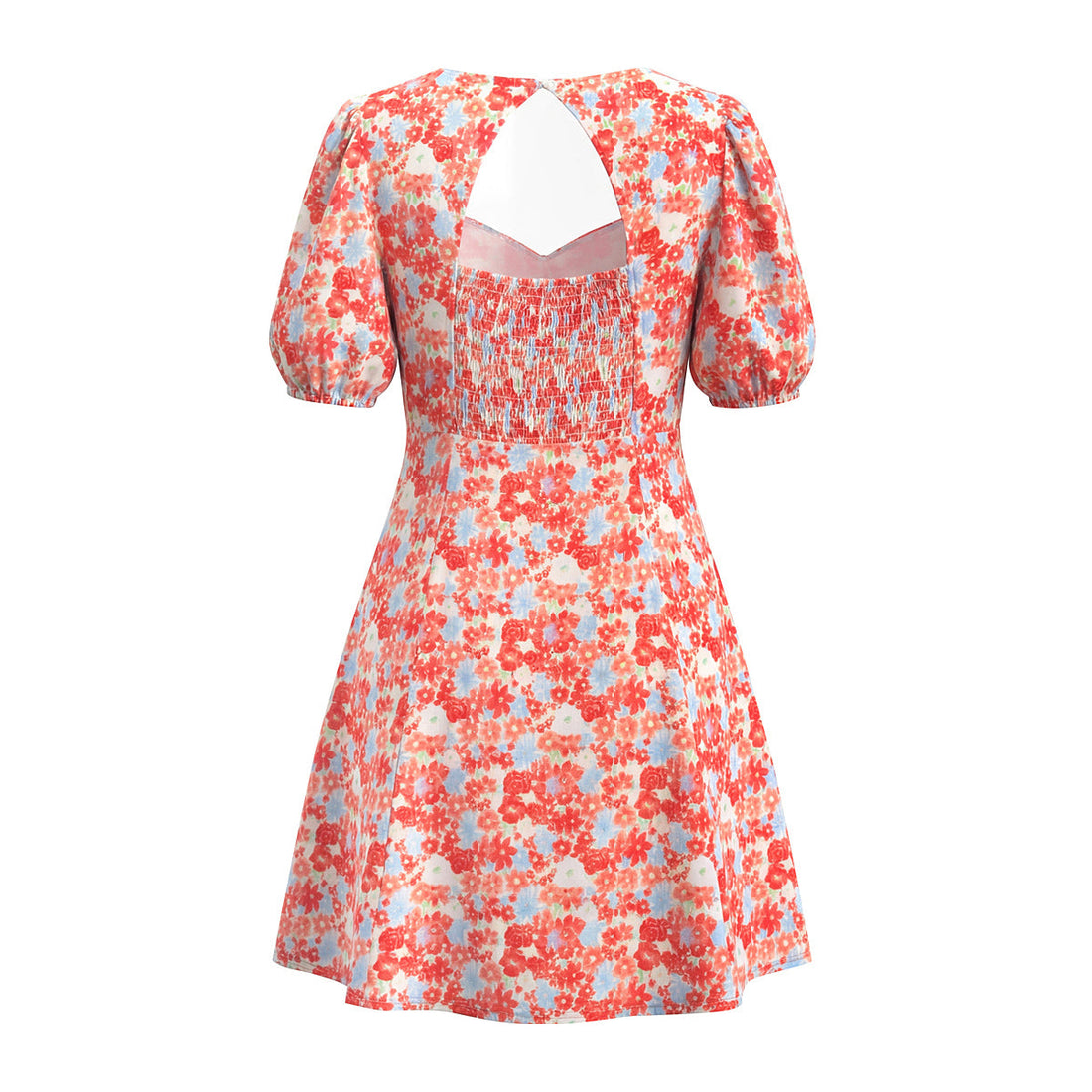 Autumn Winter Women Clothing Waist Controlled Western French Printed Slim Dress by Ragazza
