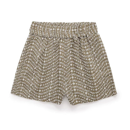 Women Clothing All Match Hollow Out Cutout Embroidery High Waist Casual Shorts by Ragazza