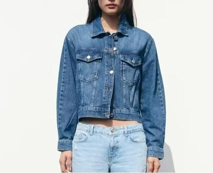 Autumn Winter Women Clothing Design Slimming Fashionable Casual Denim Jacket Coat Women by Ragazza