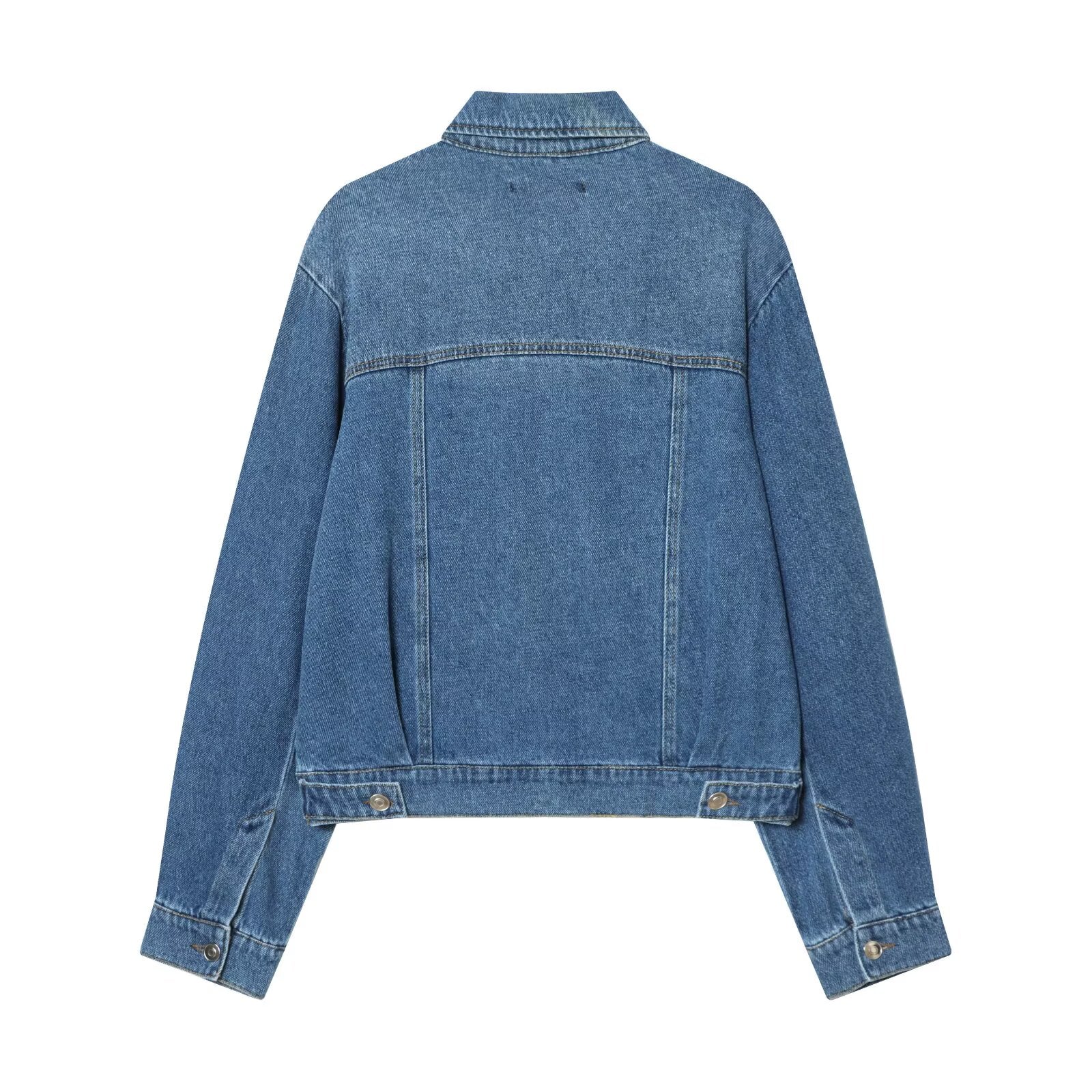 Autumn Winter Women Clothing Design Slimming Fashionable Casual Denim Jacket Coat Women by Ragazza