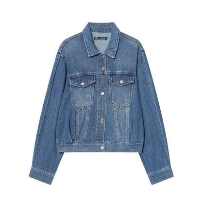 Autumn Winter Women Clothing Design Slimming Fashionable Casual Denim Jacket Coat Women by Ragazza