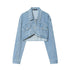 Women Clothing Spring Sexy Short Denim Jacket Coat by Ragazza