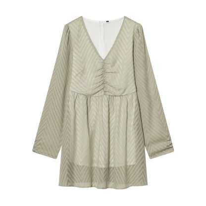 Women Clothing Gentle Wild Loose Casual Long Sleeves Dress by Ragazza