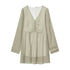 Women Clothing Gentle Wild Loose Casual Long Sleeves Dress by Ragazza