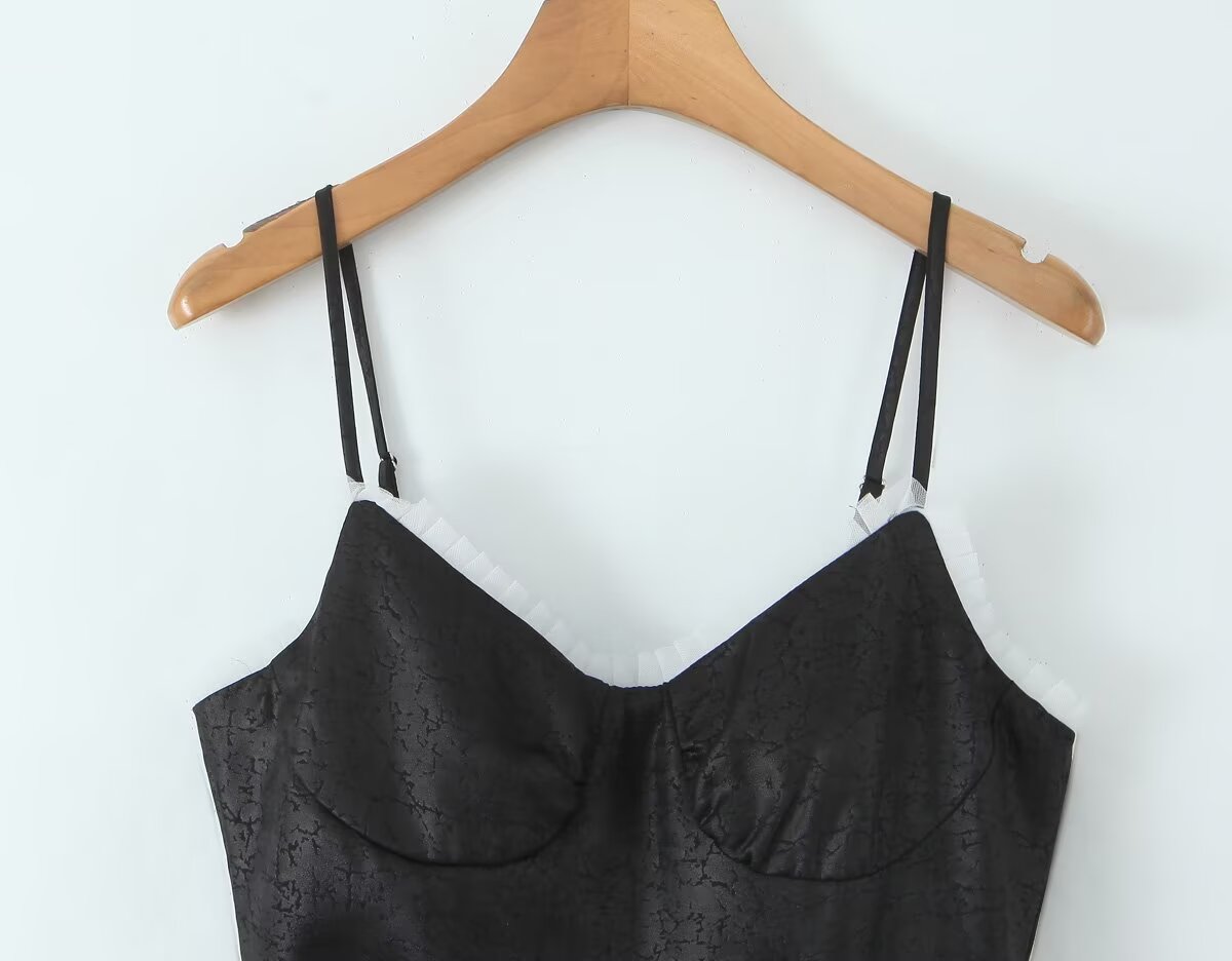 Black Sleeveless Dress Women Summer Design Waist Slimming Cocktail Dress by Ragazza