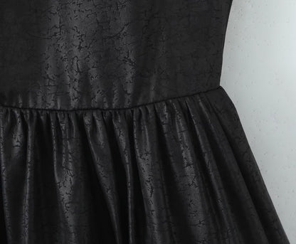 Black Sleeveless Dress Women Summer Design Waist Slimming Cocktail Dress by Ragazza
