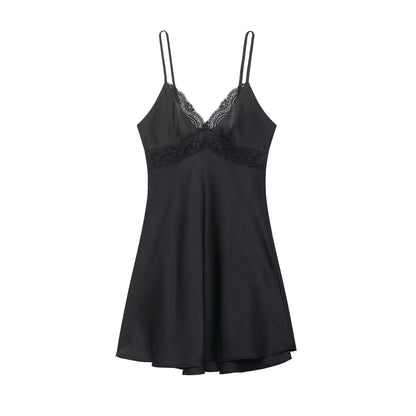 Spring Women Clothing Trend Short Lace Strap Dress by Ragazza
