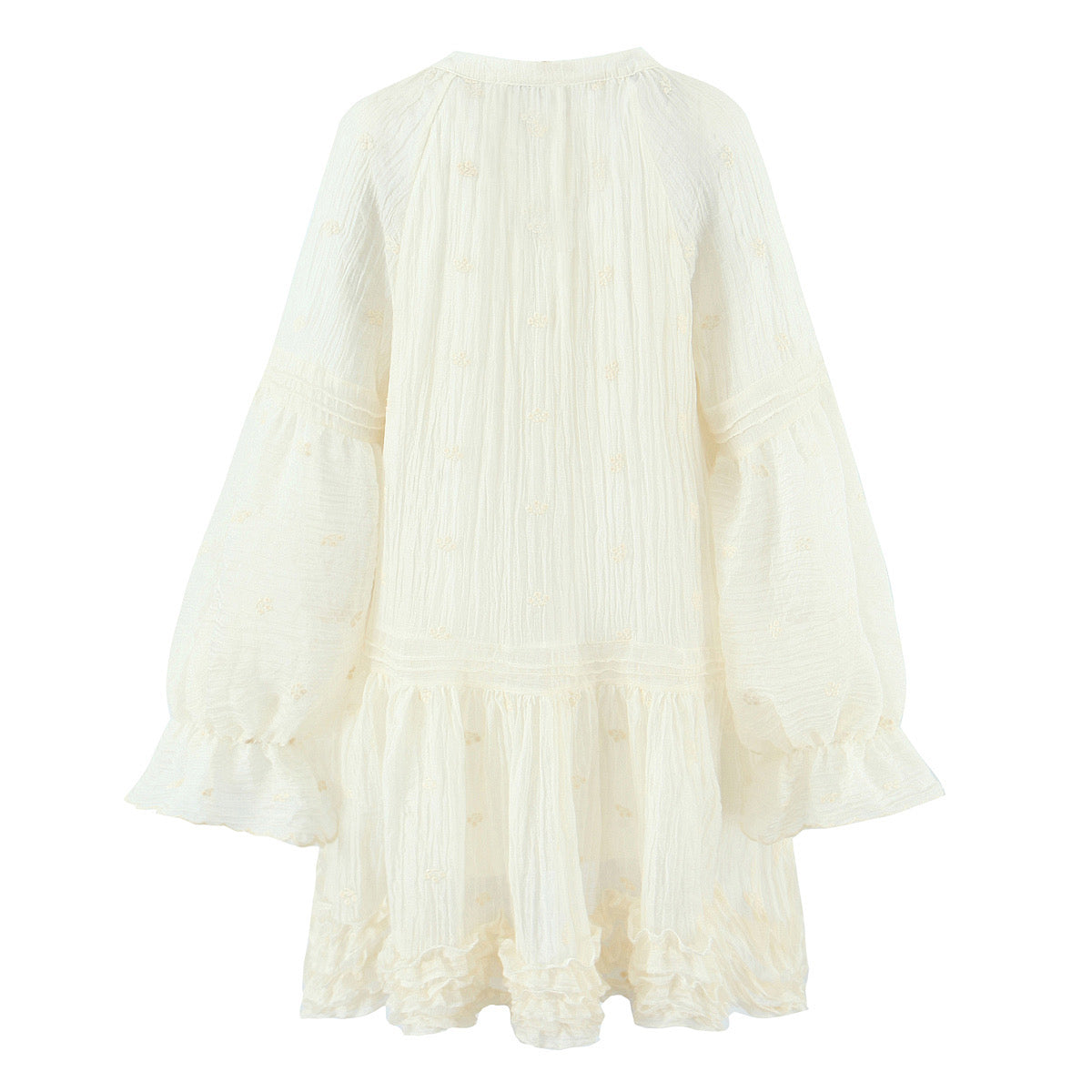 Summer Women Clothing French Gentle Fresh Cute Youth Looking Stringy Selvedge Flare Sleeve Fairy Temperamental Short Dress by Ragazza