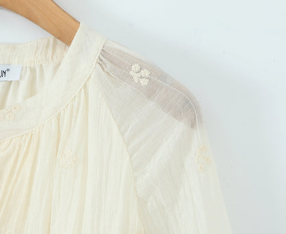 Summer Women Clothing French Gentle Fresh Cute Youth Looking Stringy Selvedge Flare Sleeve Fairy Temperamental Short Dress by Ragazza